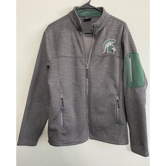 Michigan State Spartans Women’s Small Full Zip Fleece Lined Colosseum Brand - Picture 1 of 10